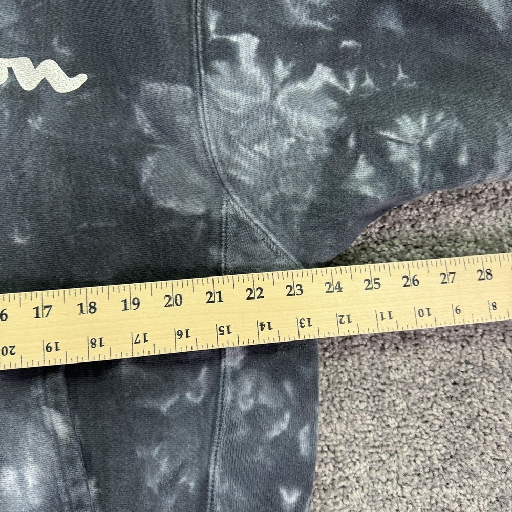Champion Hoodie Mens Large Gray Tie Dye Reverse Weave Pullover Logo Casual City - Picture 4 of 12